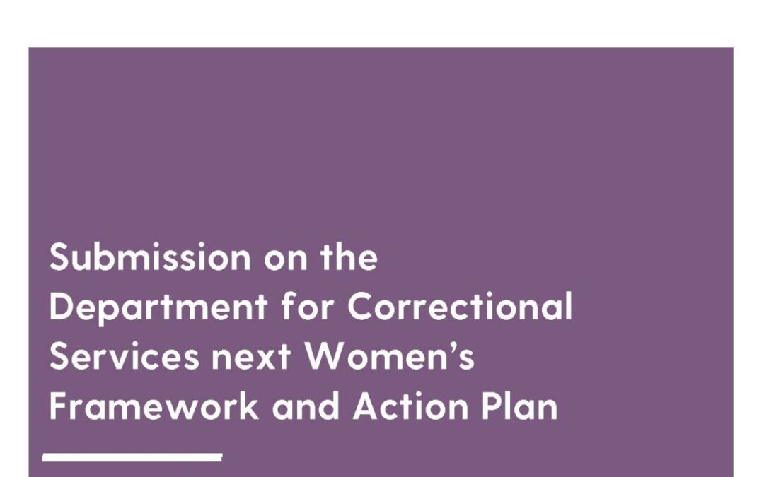 Submission on the Department for Correctional Services’ next Women’s Framework and Action Plan