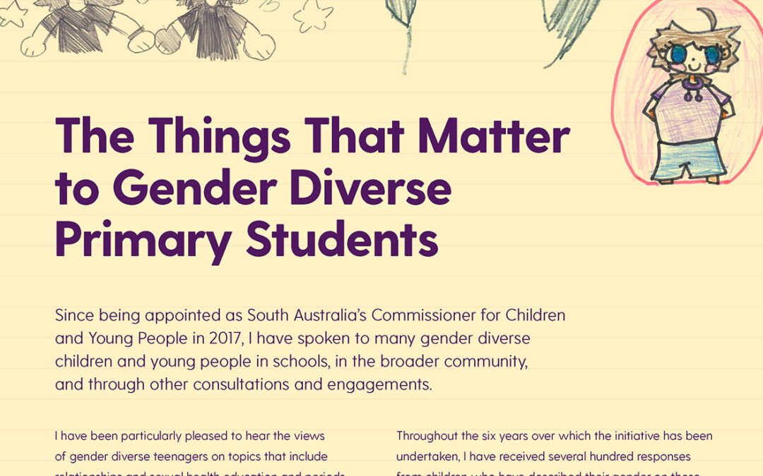 The Things That Matter to Gender Diverse Primary Students